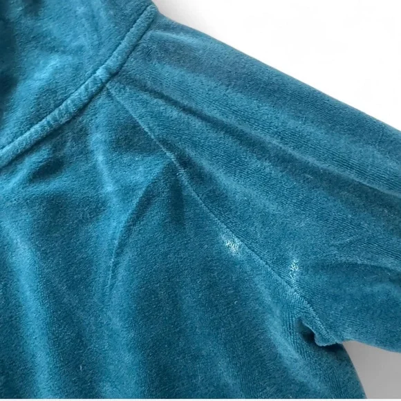 Juicy Couture Teal Velour Hoodie and Pants Set - Picture 6 of 7